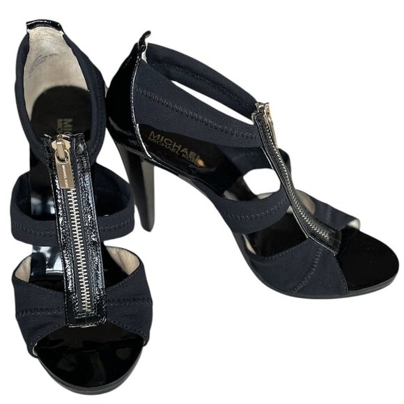 MICHAEL Michael Kors Berkley T-Strap 4" Heel, Size 9 - Picture 1 of 11